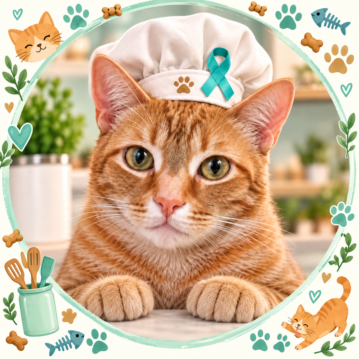 Sous Chef Titan the Orange Tabby Cat